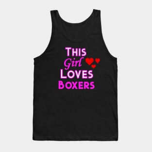 This Girl Loves Boxers Tank Top